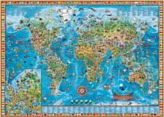 Heye Puzzle Map Art: Csodálatos világ 2000 darab