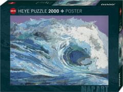 Heye Puzzle Map Art: Hullám 2000 darab