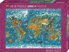 Heye Puzzle Map Art: 2000 darab