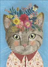 Heye Puzzle Virágos barátok: a gyönyörű macska 1000 darab
