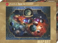 Heye Puzzle Map Art: Puzzle: Univerzum 1500 darab