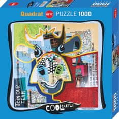 Heye négyzet alakú puzzle Pöttyös tehén 1000 darab