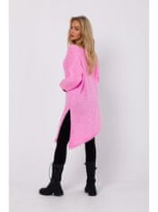 Made of Emotion Női hosszú pulóver Ishigau M769 rózsaszín Universal