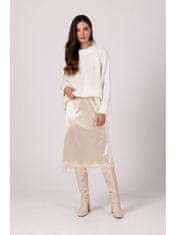BeWear Női hosszú pulóver Elyamour BK105 fehér Universal