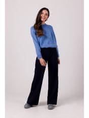 BeWear Klasszikus női pulóver Elyamour BK105 azúrkék Universal