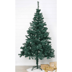 HI zöld karácsonyfa fém talppal 180 cm (438382)