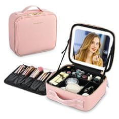 Utazó sminktáska - Makeupbox, rózsaszín