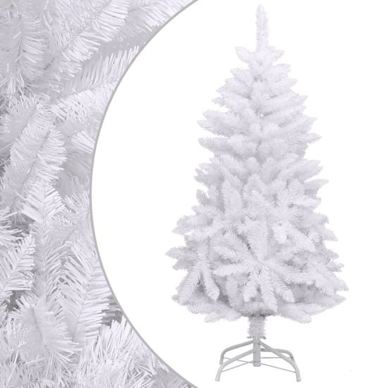 Greatstore fehér csuklópántos műkarácsonyfa állvánnyal 150 cm