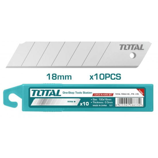Total 10db Tapétavágó kés penge készlet 18X100mm (THT519112)