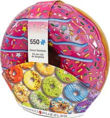 EuroGraphics Puzzle óndobozban Donut szivárvány 550 db