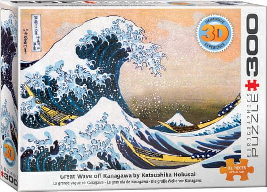 EuroGraphics Puzzle Kanagawa 3D hatás XL 300 darab