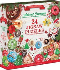 EuroGraphics Puzzle adventi naptár: karácsonyi finomságok 24x50 darab