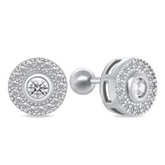 Brilio Silver Varázslatos ezüst fülbevalók cirkónium kövekkel EA175W