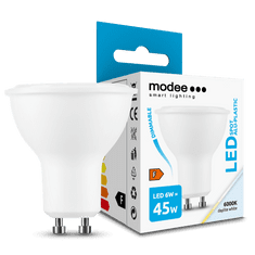 Modee Lighting LED Spot Alu-Plastic GU10 6W hideg fehér, szabályozható (ML-GU10P6000K6W)