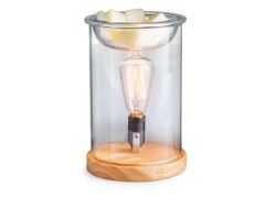 Candle Warmers Gyertyamelegítő elektromos aromaterápiás lámpa VINTANGE izzó Fa és üveg