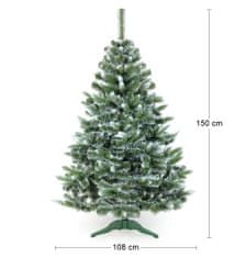 nabbi karácsonyfa Christee 14 150 cm - zöld/fehér