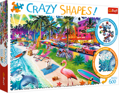 Trefl Crazy Shapes puzzle Miami Beach 600 db