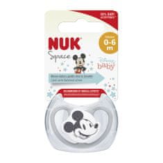 Nuk cumizó Space Disney Mickey dobozban, szürke 0-6m