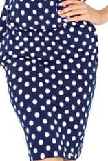 Amiatex Női ruha 430-1 + Nőin zokni Gatta Calzino Strech, sötét kék, XS