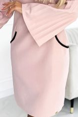 Amiatex Női ruha 438-2 + Nőin zokni Gatta Calzino Strech, vén rózsaszín, S
