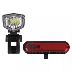 EMOS első + hátsó tölthető LED kerékpár lámpa (P3923) (P3923)