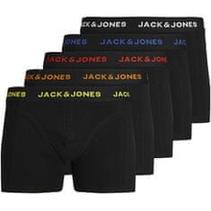 Jack&Jones 5 PACK - férfi boxeralsó JACBLACK 12242494 Black (Méret S)