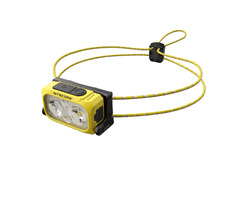 Nitecore NU21 Speed Yellow újratölthető fejlámpa 360 lumen, 500 mAh, USB-C, sárga