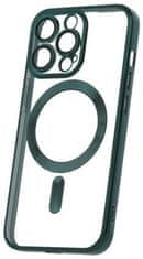 Forever Szilikon TPU védőtok Mag Color Chrome iPhone 12 Pro számára (TPUAPIP12PMCCTFOGR), zöld
