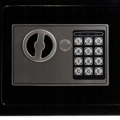 Malatec Security XL digitális elektronikus széf 200x 310x200mm fekete 10L + kulcs