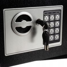 Malatec Security XL digitális elektronikus széf 200x 310x200mm fekete 10L + kulcs