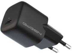 GoGEN GaN hálózati töltő USB-C-vel és PD-vel (30W), ACHPD 130 B, fekete (GOGACHPD130B)