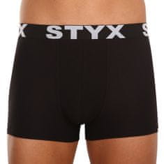 Styx 5PACK Fekete férfi boxeralsó sport gumi (5G960) - méret M