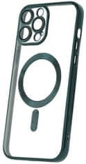 Forever Szilikon TPU védőtok Mag Color Chrome iPhone 13 Pro Max számára (TPUAPIP13PMMCCTFOGR), zöld