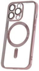 Forever Szilikon TPU védőtok Mag Color Chrome iPhone 13 Pro számára (TPUAPIP13PMCCTFOGO), rosegold