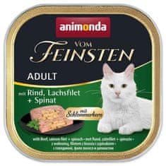 Animonda Pástétom Vom Feinstein marhahús + lazac + spenót - 100 g