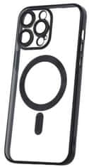 Forever Szilikon TPU tok Mag Color Chrome iPhone 14 Pro Max, fekete (TPUAPIP14PMMCCTFOBK)