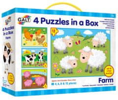 Galt Puzzle Pets 4in1 (4,6,8,12 darab)