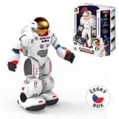 Robot Zigybot űrhajós Charlie, oktató alkalmazással, 29,5 cm