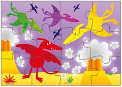 Galt Puzzle A dinoszauruszok földjén 4in1 (12,16,20,24 darab)