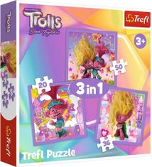 Trefl Puzzle Trolls 3: Meet the Trolls 3in1 (20,36,50 darab)