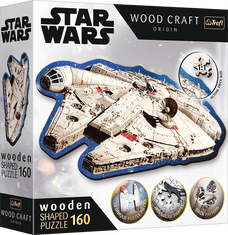 Trefl Wood Craft Origin Puzzle Star Wars: Millennium Falcon 160 darabos puzzle