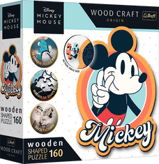 Trefl Wood Craft Origin puzzle Mickey Mouse Retro 160 darabos kirakó
