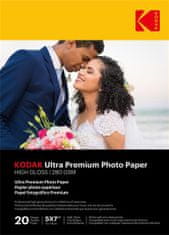 KODAK Ultra Premium Photo RC Gloss (280g/m2) 13x18cm 20 lap