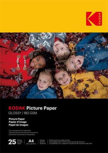 KODAK Photo High Gloss (180g/m2) A4 25 lap
