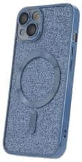 Forever Szilikon TPU védőtok Mag Glitter Chrome iPhone 12 számára (TPUAPIP12MGCTFOBL), kék