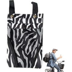 Northix Vízálló táska kerékpárdeszkákhoz - zebra mintás 