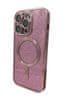 Szilikon TPU védőtok Mag Glitter Chrome iPhone 13 Pro Max számára (TPUAPIP13PMMGCTFOPI), rózsaszín