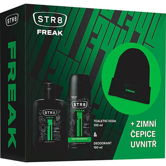 STR8 FR34K - EDT 100 ml + dezodor spray 150 ml + sapka