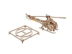 UGEARS 3D fából készült mechanikus puzzle MINI helikopter