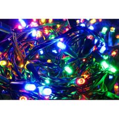 Bobo 100LED-es karácsonyfa izzósor, fényfüzér, színes, 6,3m 